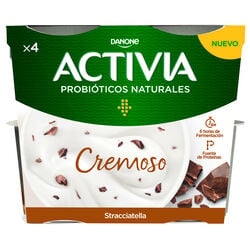 Yogur cremoso con Stracciatella ACTIVIA 4x115g