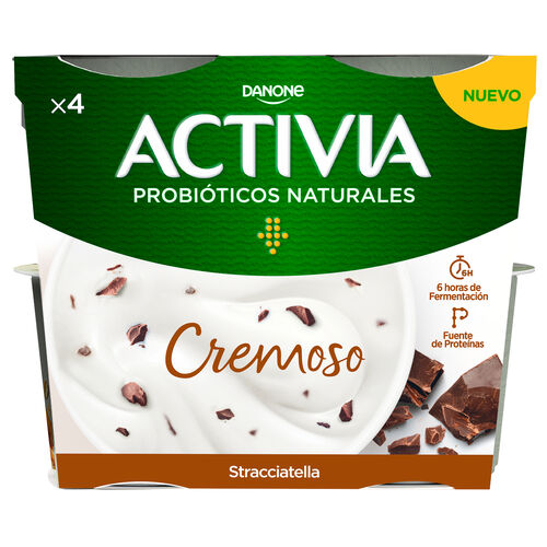 Yogur cremoso con Stracciatella ACTIVIA 4x115g image number