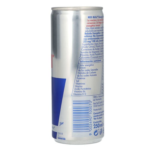 BEBIDA ENERGÉTICA RED BULL LATA 250ml image number