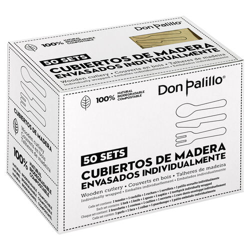 SET CUBIERTOS PLASTICO DON PALILLO image number
