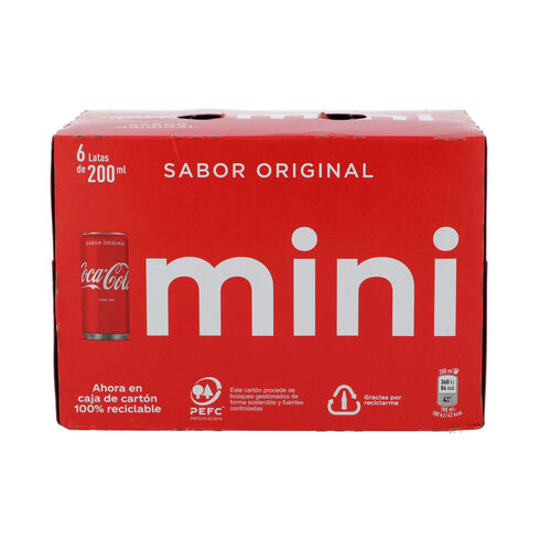 Refresco COCA COLA Original Mini 6x200ml image number