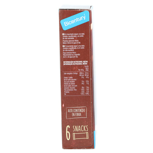 BARRITA DE CHOCOLATE NEGRO BICENTURY 6uds image number