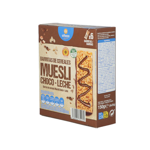 Barrita cereales chocolate ALTEZA 150g pack 6 image number