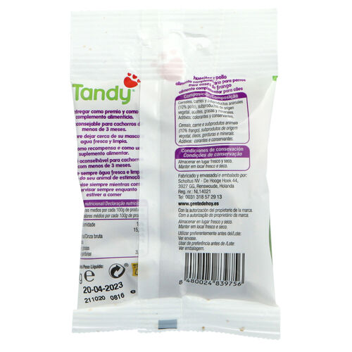 SNACK PARA PERROS MINI HUESITOS SABOR POLLO POPETS 60g image number
