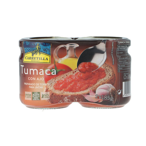 Tumaca CARRETILLA con ajo pack 2x185g image number