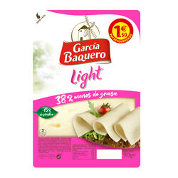 Queso GARC&Iacute;A BAQUERO light lonchas 90g