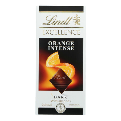 Chocolate LINDT EXCELLENCE orange 100g image number