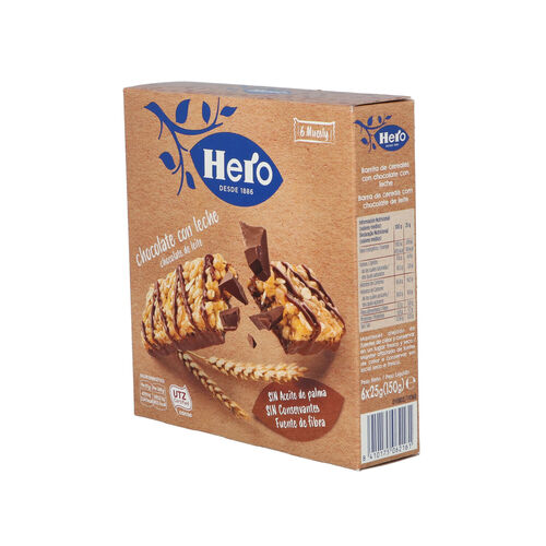 BARRITAS MUESLY CHOCO LECHE CORNY PACK 6x23g image number