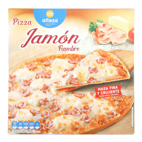 Pizza congelada de jam&oacute;n y queso ALTEZA 350g image number