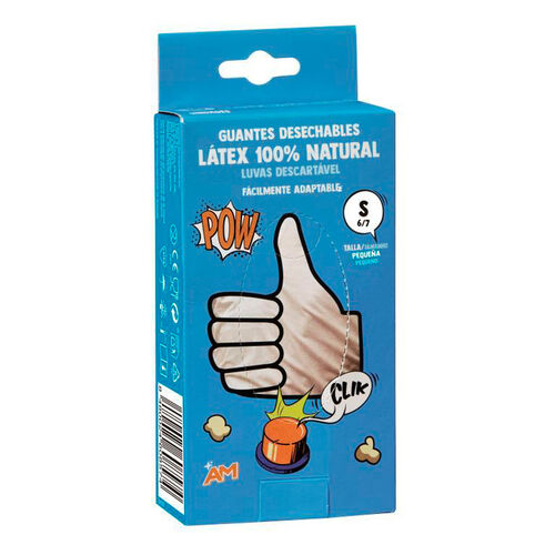 GUANTES DE LATEX DESECHABLES TALLA S AM 10uds image number