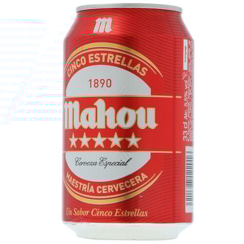 CERVEZA MAHOU 5 ESTRELLAS 33cl image number