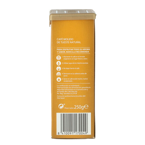 CAFE MOLIDO NATURAL MARCILLA 250g image number