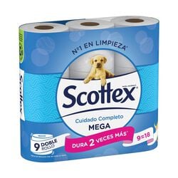 Papel higienico SCOTTEX megarollo 9 rollos