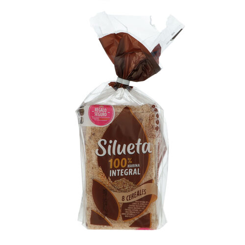 PAN MOLDE SILUETA 8 CEREALES SIN CORTEZA 450g image number