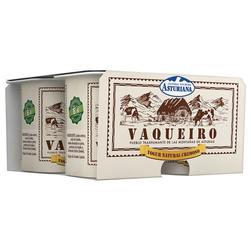 YOGUR NATURAL VAQUEIRO ASTURIANA 4x125g image number