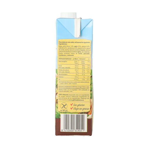 CALDO DE POLLO GALLINA BLANCA 1L image number