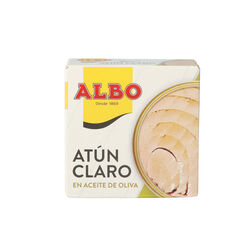 At&uacute;n claro en aceite de oliva ALBO 92g
