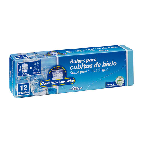 BOLSAS PARA CUBITOS DE HIELO SELEX 12uds image number