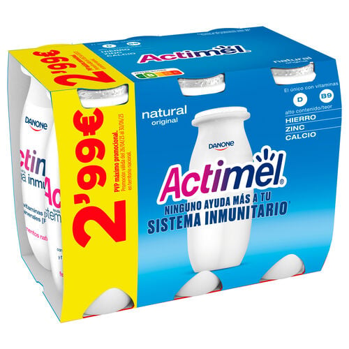 Bebida l&aacute;ctea Natural ACTIMEL 6x100ml image number