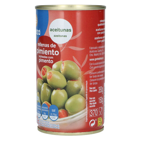 Aceituna rellena de pimiento ALTEZA 350g image number