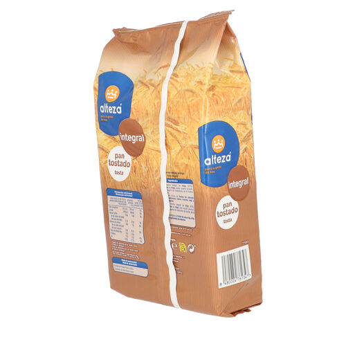 Pan tostado Integral ALTEZA 30uds 270g image number