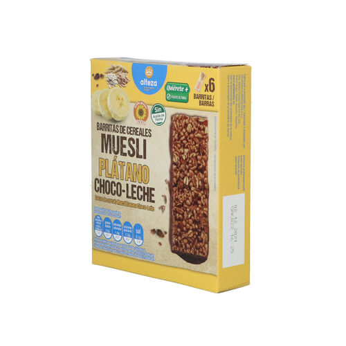 Barrita cereales platano chocolate ALTEZA 150g pack 6 image number