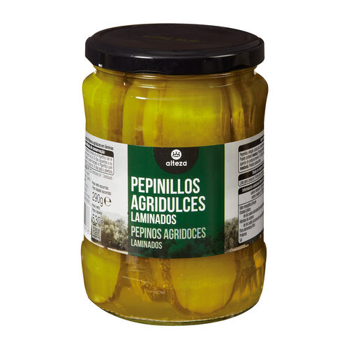 Pepinillos agridulces laminados ALTEZA 290ml image number