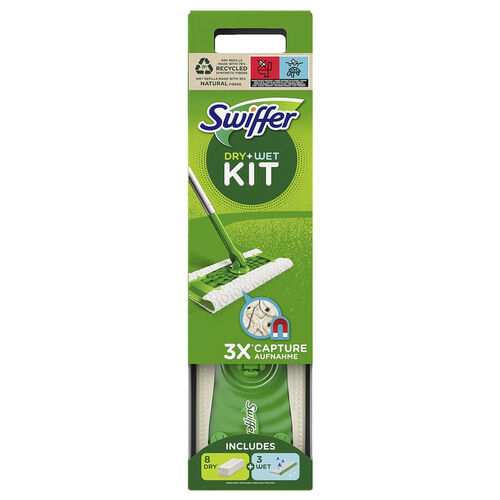 MOPA SWIFFER + 8 RECAMBIOS SECO + 3 RECAMBIOS HUMEDO image number