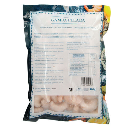 Gamba pelada congelada 10/30 EXKIMO 700g image number