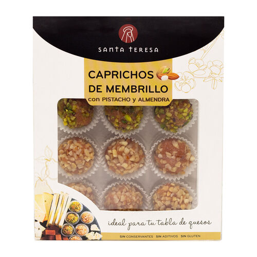 Caprichos de membrillo con pistacho y almendra SANTA TERESA 120g image number