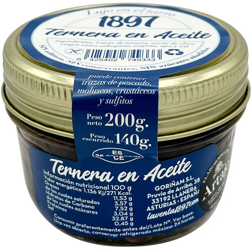 CARNE EN ACEITE LA VENTA 200g image number