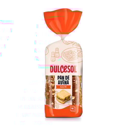 Pan de molde con avena DULCESOL 460g image number