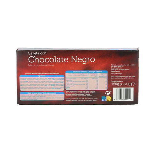 Galleta ALTEZA chocolate negro 150g image number