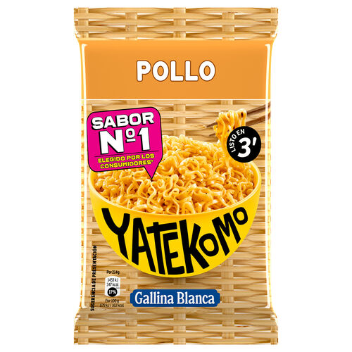 Fideos orientales con pollo YATEKOMO 79g image number
