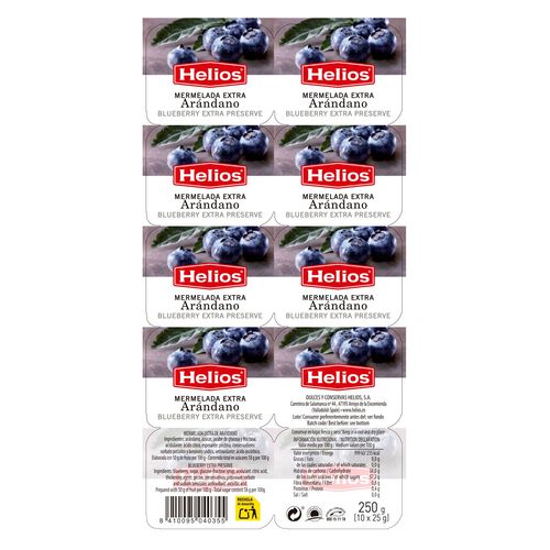 MERMELADA HELIOS ARANDANOS 25g P10 image number
