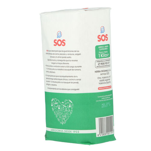 ARROZ LARGO SOS 1kg image number