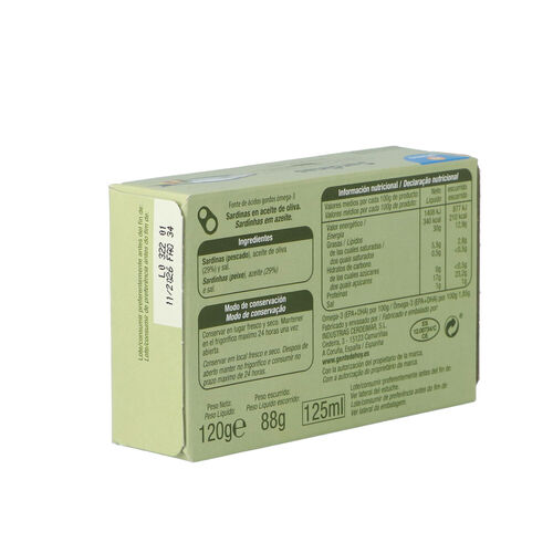 SARDINAS ACEITE OLIVA ALTEZA 120g image number