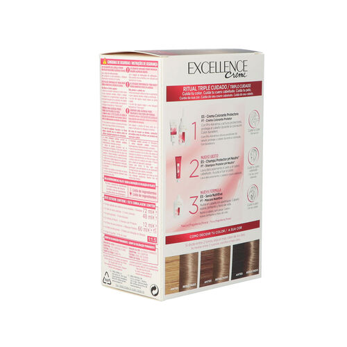 COLORACIÓN PERMANENTE TINTE EXCELLENCE 71 RUBIO CENIZA image number