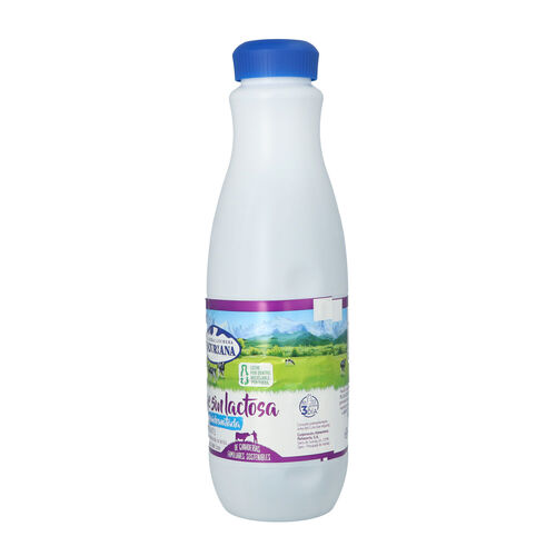LECHE SEMIDESNATADA SIN LACTOSA CENTRAL LECHERA ASTURIANA 1,5L image number
