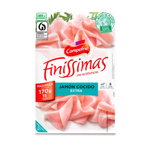 JAMON COCIDO FINÍSSIMAS CAMPOFRÍO 170g image number