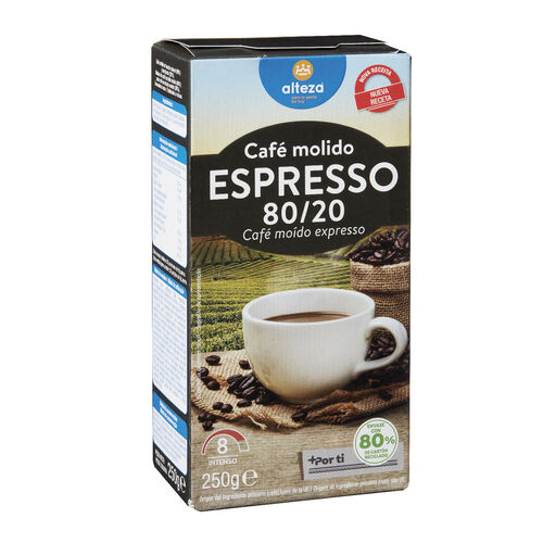 Caf&eacute; molido Espresso mezcla 80/20 ALTEZA 250g image number