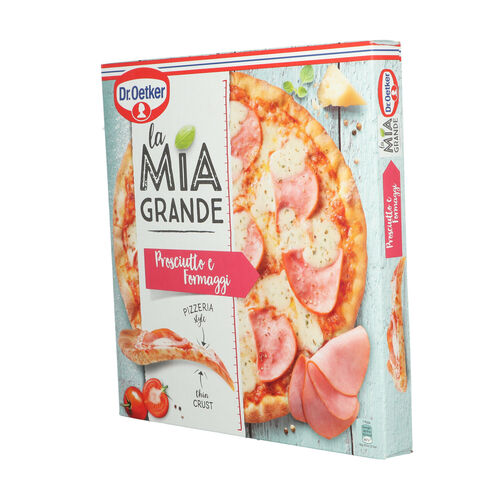 PIZZA LA MIA GRANDE JAMON QUESO CONGELADA image number