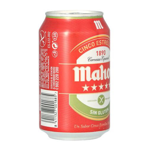 Cerveza sin gluten MAHOU 33cl image number
