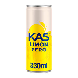 KAS lim&oacute;n Zero refresco con gas sin az&uacute;car 330ml