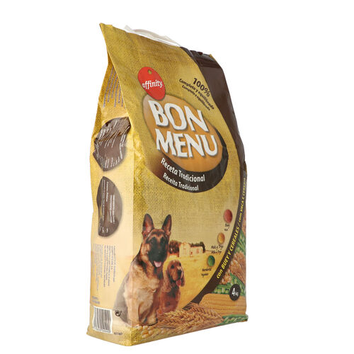 Comida seca para perro adulto receta Tradicional BON 4kg image number