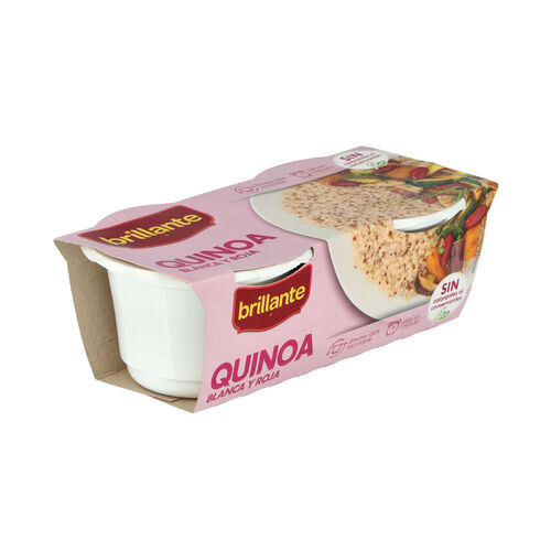 BRILLANTE quinoa blanca y roja pack 2x125g image number