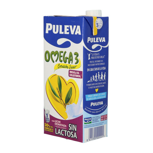 Bebida lactea Omega 3 sin lactosa PULEVA 1L image number