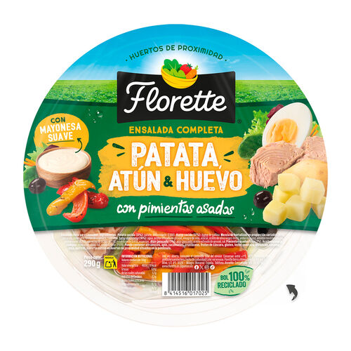 Ensalada completa patata, at&uacute;n & huevo FLORETTE 290g image number