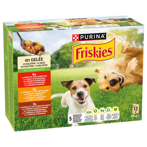 Comida h&uacute;meda para perro Gelatina Selection FRISKIES 12x85g image number