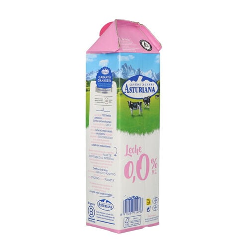 Leche 0,0% Central Lechera ASTURIANA 1L image number